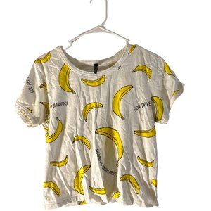 BANANA CROP TOP SIZE LARGE